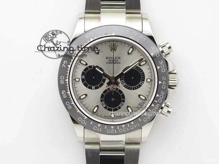 116509 OMF DIAL SS BEST ON A7750 DAYTONA BLUE MOVEMENT) SS STICK BRACELET (SLIM EDITION 1219